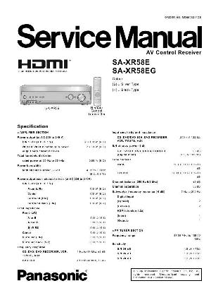 Сервисная инструкция Panasonic SA-XR58E  ― Manual-Shop.ru