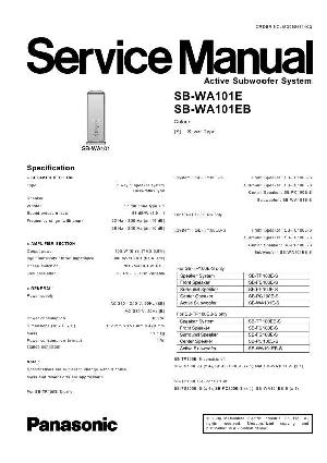 Сервисная инструкция Panasonic SB-WA101E ― Manual-Shop.ru