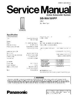 Сервисная инструкция Panasonic SB-WA101PP ― Manual-Shop.ru
