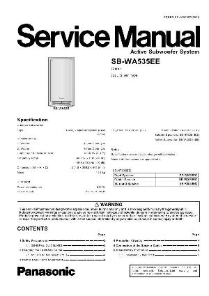 Сервисная инструкция Panasonic SB-WA535EE ― Manual-Shop.ru