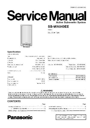 Service manual Panasonic SB-WA840EE ― Manual-Shop.ru