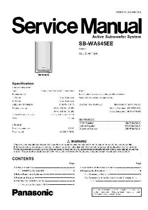 Сервисная инструкция Panasonic SB-WA845EE ― Manual-Shop.ru