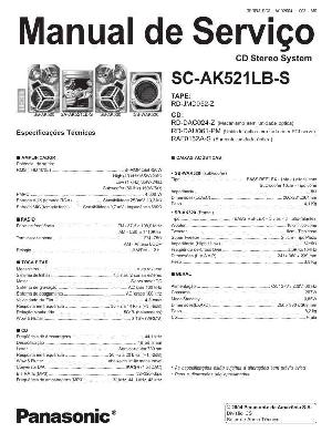 Сервисная инструкция Panasonic SC-AK521LB-S  ― Manual-Shop.ru