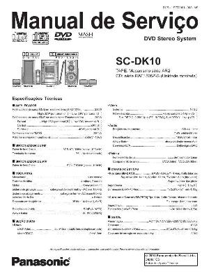 Сервисная инструкция Panasonic SC-DK10 ― Manual-Shop.ru