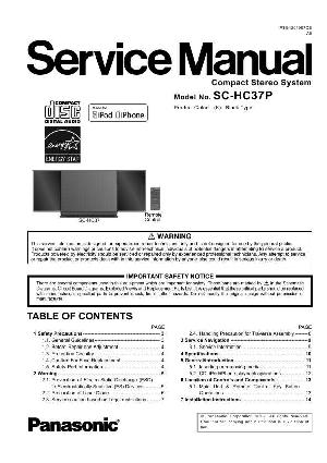 Сервисная инструкция Panasonic SC-HC37P ― Manual-Shop.ru