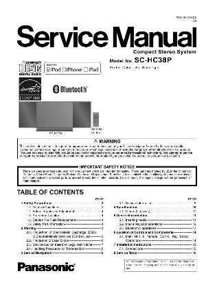 Сервисная инструкция Panasonic SC-HC38P ― Manual-Shop.ru