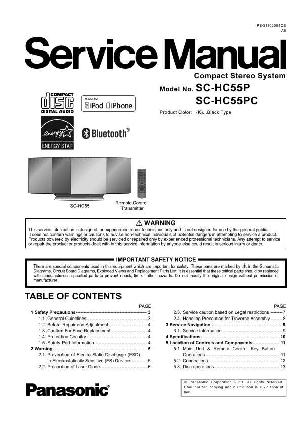 Сервисная инструкция Panasonic SC-HC55P ― Manual-Shop.ru