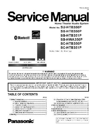 Сервисная инструкция Panasonic SC-HTB350P, SC-HTB351P ― Manual-Shop.ru