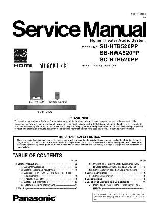 Сервисная инструкция Panasonic SC-HTB520PP ― Manual-Shop.ru