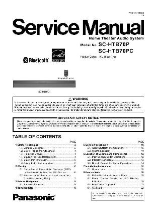 Сервисная инструкция Panasonic SC-HTB70P, PC ― Manual-Shop.ru