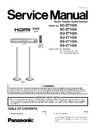 Сервисная инструкция Panasonic SC-ZT1, SU-ZT1 ― Manual-Shop.ru
