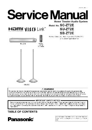 Сервисная инструкция Panasonic SC-ZT2E, SU-ZT2E, SB-ZT2E ― Manual-Shop.ru