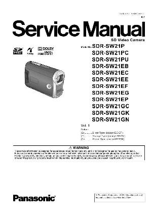Сервисная инструкция Panasonic SDR-SW21 ― Manual-Shop.ru