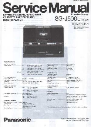 Сервисная инструкция Panasonic SG-J500L ― Manual-Shop.ru