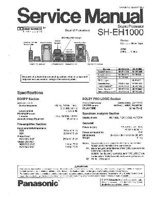 Сервисная инструкция Panasonic SH-EH1000 ― Manual-Shop.ru