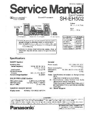 Сервисная инструкция Panasonic SH-EH502 ― Manual-Shop.ru