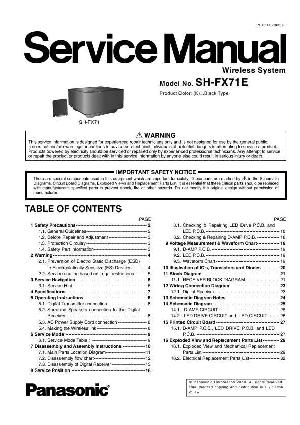 Сервисная инструкция Panasonic SH-FX71E ― Manual-Shop.ru