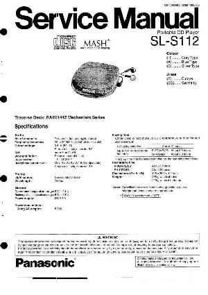 Сервисная инструкция Panasonic SL-S112 ― Manual-Shop.ru