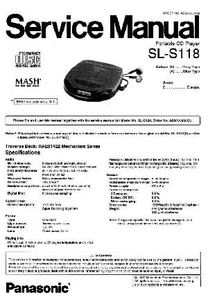 Сервисная инструкция Panasonic SL-S118 ― Manual-Shop.ru