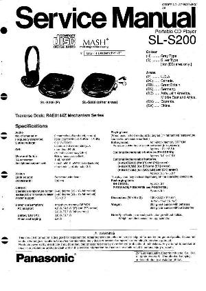 Сервисная инструкция Panasonic SL-S200 ― Manual-Shop.ru