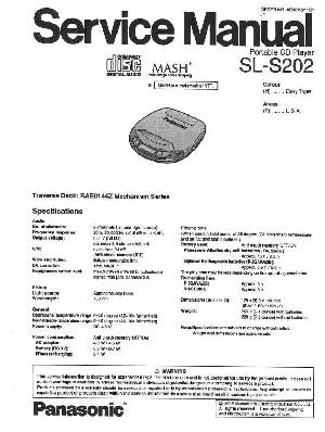 Сервисная инструкция Panasonic SL-S202 ― Manual-Shop.ru