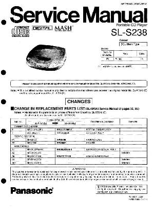 Сервисная инструкция Panasonic SL-S238 ― Manual-Shop.ru