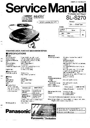 Сервисная инструкция Panasonic SL-S270 ― Manual-Shop.ru