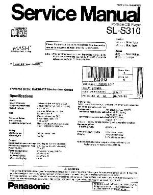 Сервисная инструкция Panasonic SL-S310 ― Manual-Shop.ru