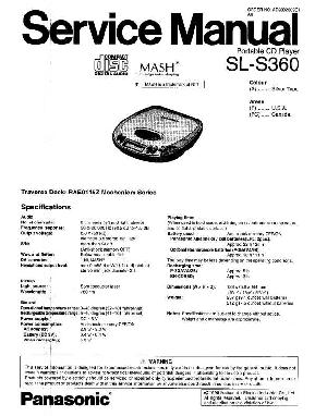 Сервисная инструкция Panasonic SL-S360 ― Manual-Shop.ru