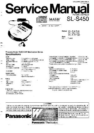 Сервисная инструкция Panasonic SL-S450 ― Manual-Shop.ru