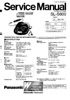 Сервисная инструкция Panasonic SL-S600 ― Manual-Shop.ru