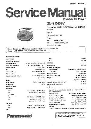 Сервисная инструкция Panasonic SL-SX469V ― Manual-Shop.ru