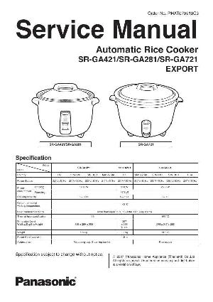 Сервисная инструкция Panasonic SR-GA281, SR-GA421, SR-GA721 ― Manual-Shop.ru