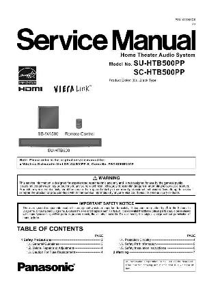 Сервисная инструкция Panasonic SU-HTB500PP ― Manual-Shop.ru