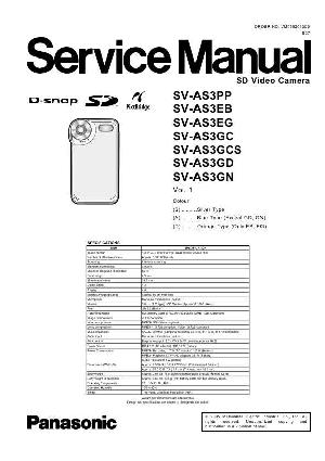 Сервисная инструкция Panasonic SV-AS3 ― Manual-Shop.ru