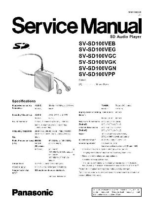 Сервисная инструкция Panasonic SV-SD100 ― Manual-Shop.ru