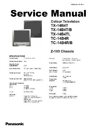 Сервисная инструкция Panasonic TC-14B4R, TX-14B4T ― Manual-Shop.ru