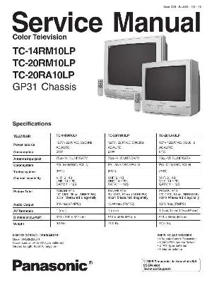 Сервисная инструкция Panasonic TC-14RM10LP, TC-20RM10LP, TC-20RA10LP, GP31-Chassis ― Manual-Shop.ru
