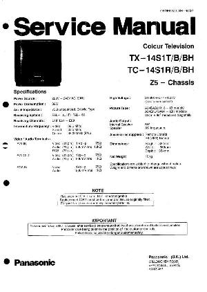 Сервисная инструкция Panasonic TC-14S1R, TX-14S1T, Z5-Chassis ― Manual-Shop.ru