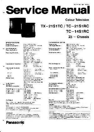 Сервисная инструкция Panasonic TC-14S1RC, TC-21S1RC ― Manual-Shop.ru