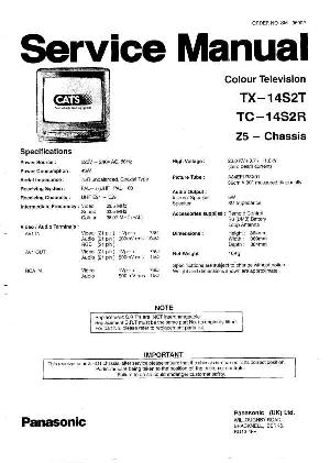 Сервисная инструкция Panasonic TC-14S2R, TX-14S2T, Z5-CHASIS ― Manual-Shop.ru