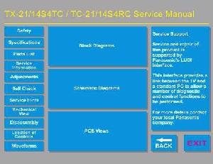 Сервисная инструкция Panasonic TC-14S4RC, TC-21S4RC, TX-14S4TC, 21S4TC ― Manual-Shop.ru