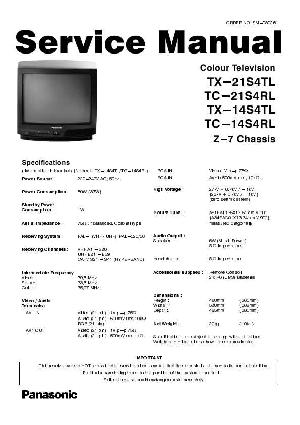Сервисная инструкция Panasonic TC-14S4RL, TX-14S4TL, TX-21S4RL, TX-21S4TL, Z-7-Chassis ― Manual-Shop.ru