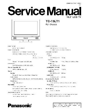 Сервисная инструкция Panasonic TC-15LT1 ― Manual-Shop.ru