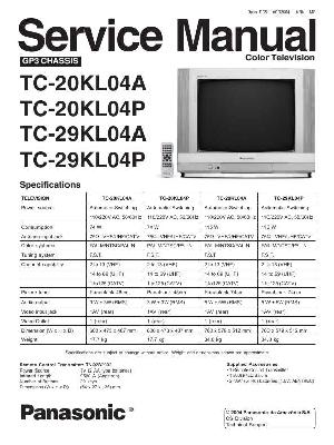 Сервисная инструкция Panasonic TC-20KL04P, TC-29KL04P ― Manual-Shop.ru