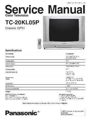Сервисная инструкция Panasonic TC-20KL05P, GP31-Chassis ― Manual-Shop.ru