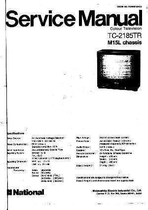 Сервисная инструкция Panasonic TC-2185TR, M15L-Chassis ― Manual-Shop.ru
