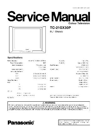 Сервисная инструкция Panasonic TC-21GX30P, GL1-CHASSIS ― Manual-Shop.ru