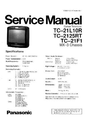 Сервисная инструкция Panasonic TC-21L10R, TC-2125RT, TC-21F1, MX-3-Chassis ― Manual-Shop.ru
