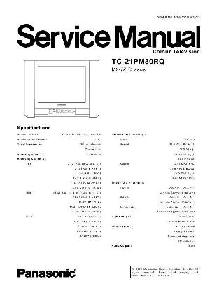 Сервисная инструкция Panasonic TC-21PM30RQ, MX-7Z ― Manual-Shop.ru